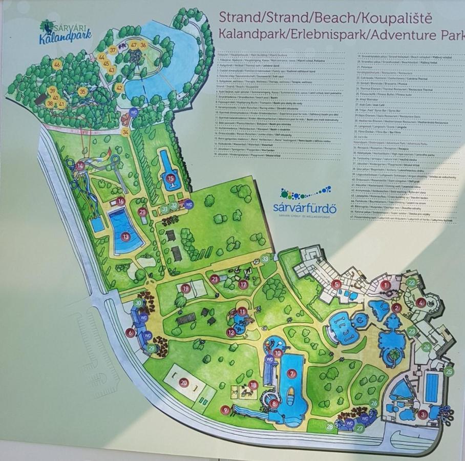 Zafir Sziget Apartman Sárvár Buitenkant foto